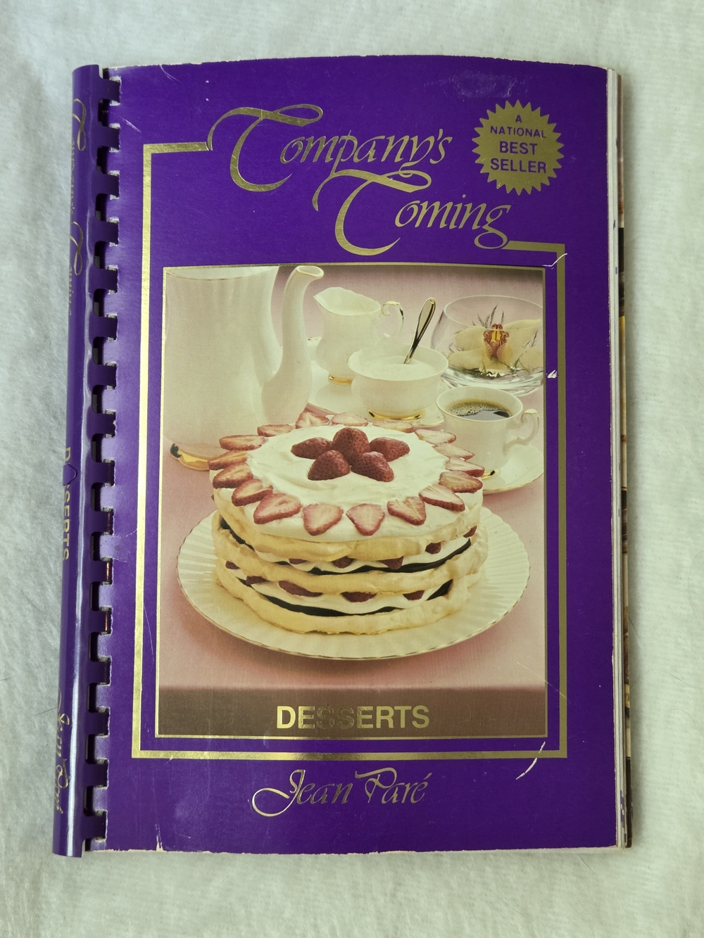 Company's Coming Cookbook Series: Desserts by Jean Pare spiral bound